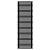 Arbiola Gorizont Ritmo H 750-40-39 секций чёрный горизонтальный  радиатор c боковым подключением