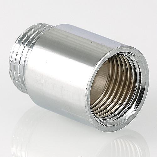 Valtec 1/2" x 15 мм Удлинитель хромированный внутренняя/наружная резьба