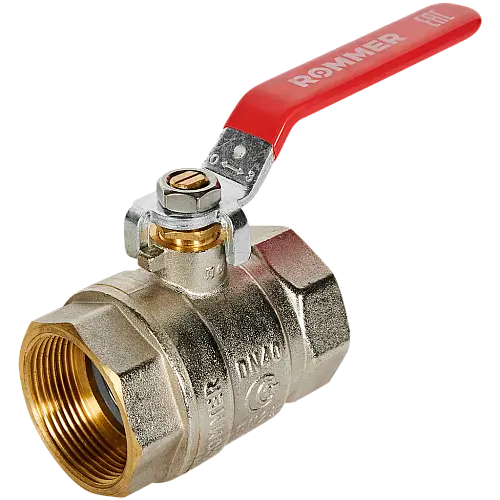 ROMMER Кран шаровой, ВР/ВР, ручка рычаг 1 1/2"