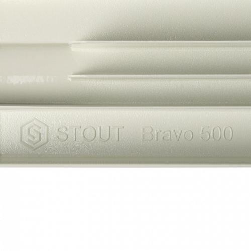 Stout Bravo 500 10 секции Алюминиевый радиатор секционный 