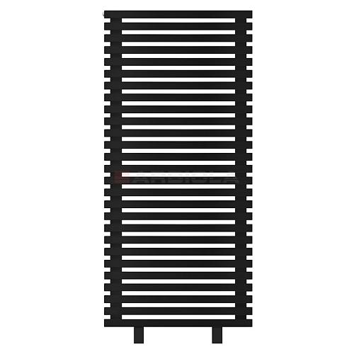 Arbiola Gorizont Ritmo HZ 700-40-27 секций чёрный горизонтальный  радиатор c боковым подключением (на ножках)