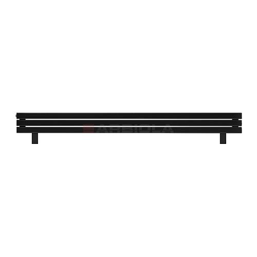 Arbiola Gorizont Liner HZ 2200-36-03 секции черный горизонтальный радиатор c боковым подключением с ножками