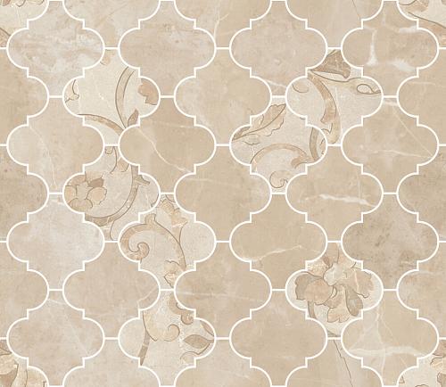 Versace Emote Mosaico Arabescato Crema Marfila 35x35 см Мозаика