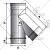 Тройник 45° Вулкан 120 мм VHR без изоляции