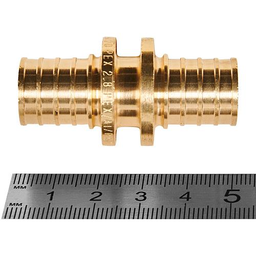 ROMMER Муфта соединительная равнопроходная 20 для труб из сшитого полиэтилена осевая